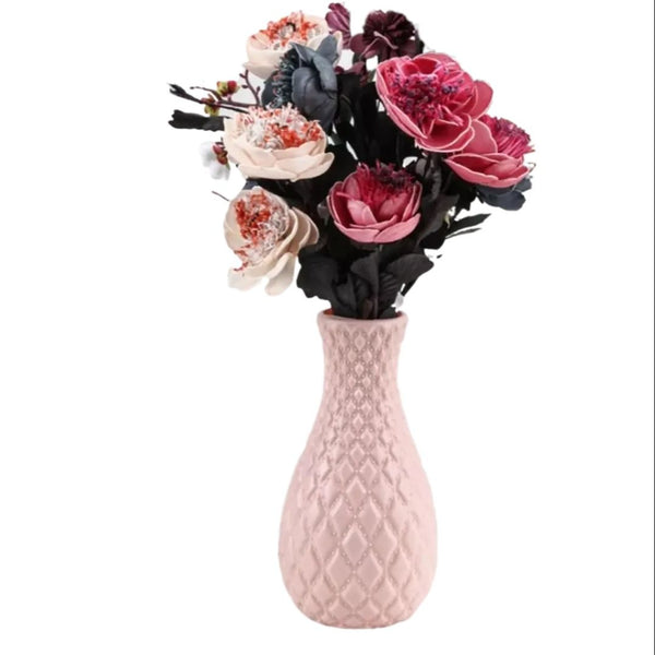 Flower Arrangement For Desk Drop Resistant Non Glass Plastic Vase Washable